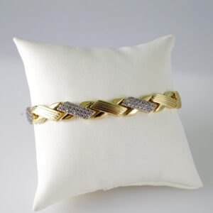 B1763 Bracelet - Pulseras - Zircon Stone - 14K Real Color