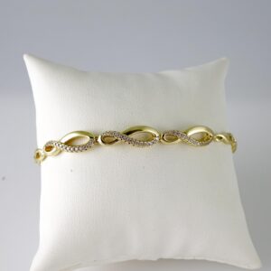 B1764 Bracelet - Pulseras - Zircon Stone - 14K Real Color