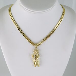 SET1831 Cadenas & Colgantes - Chain - Pendants - Zircon Stone - 14K Real Color - 4mmX60cm