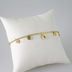 B1767 Bracelet - Pulseras - Zircon Stone - 14K Real Color