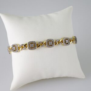 B1772 Bracelet - Pulseras - Zircon Stone - 14K Real Color