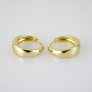 E2705  Earrings - Aretes -Plain - 14K Real Color