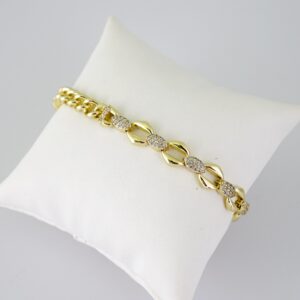 B1778 Bracelet - Pulseras - Zircon Stone - 14K Real Color