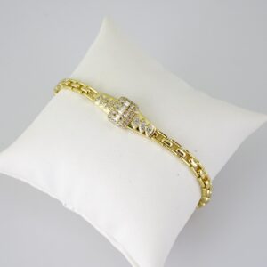 B1780 Bracelet - Pulseras - Zircon Stone - 14K Real Color