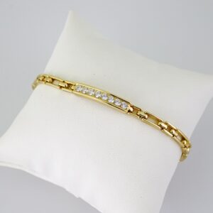B1782 Bracelet - Pulseras - Zircon Stone - 14K Real Color