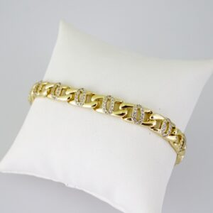 B1783 Bracelet - Pulseras - Zircon Stone - 14K Real Color