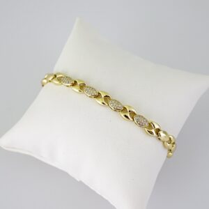 B1789 Bracelet - Pulseras - Zircon Stone - 14K Real Color