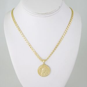 SET1835 Cadenas & Colgantes - Chain - Pendants - Plain - 14K Real Color - 4mmX50cm