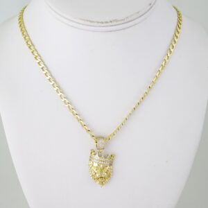 SET1837 Cadenas & Colgantes - Chain - Pendants - Plain - 14K Real Color - 4mmX60cm