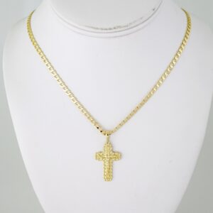 SET1838 Cadenas & Colgantes - Chain - Pendants - Plain - 14K Real Color - 3mmX45cm