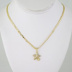 SET1840  Cadenas & Colgantes - Chain - Pendants - Zircon Stone - 14K Real Color - 3mmX45cm