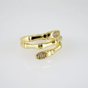 R860 RING - ANILLO - Zircon Stone - 14K Real Color