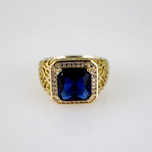 R864 RING - ANILLO - Zircon Stone - 14K Real Color