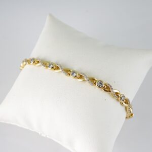 B1796 Bracelet - Pulseras - Zircon Stone - 14K Real Color
