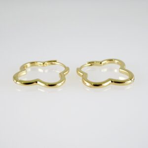 E2732 Earrings - Aretes - Zircon Stone - 14K Real Color