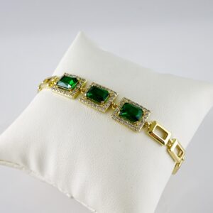 B1799 Bracelet - Pulseras - Zircon Stone - 14K Real Color
