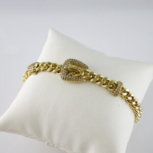 B1802 Bracelet - Pulseras - Zircon Stone - 14K Real Color
