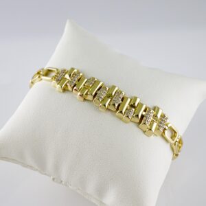 B1804 Bracelet - Pulseras - Zircon Stone - 14K Real Color
