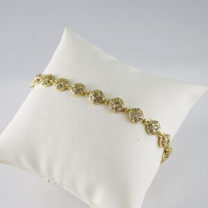 B1805 Bracelet - Pulseras - Zircon Stone - 14K Real Color