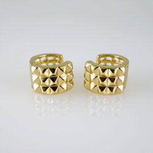 E2749 Earrings - Aretes - Zircon Stone - 14K Real Color