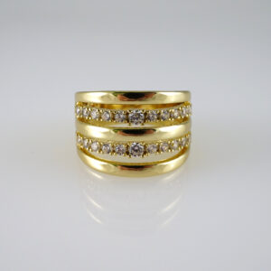 R865 RING - ANILLO - Zircon Stone - 14K Real Color
