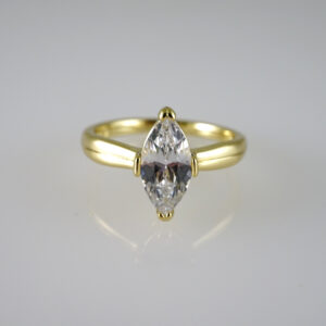 R866 RING - ANILLO - Zircon Stone - 14K Real Color