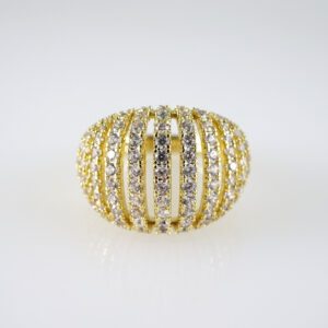 R870 RING - ANILLO - Zircon Stone - 14K Real Color