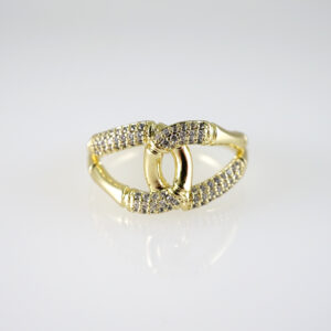 R873 RING - ANILLO - Zircon Stone - 14K Real Color