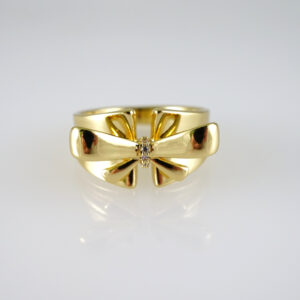 R875 RING - ANILLO - Zircon Stone - 14K Real Color