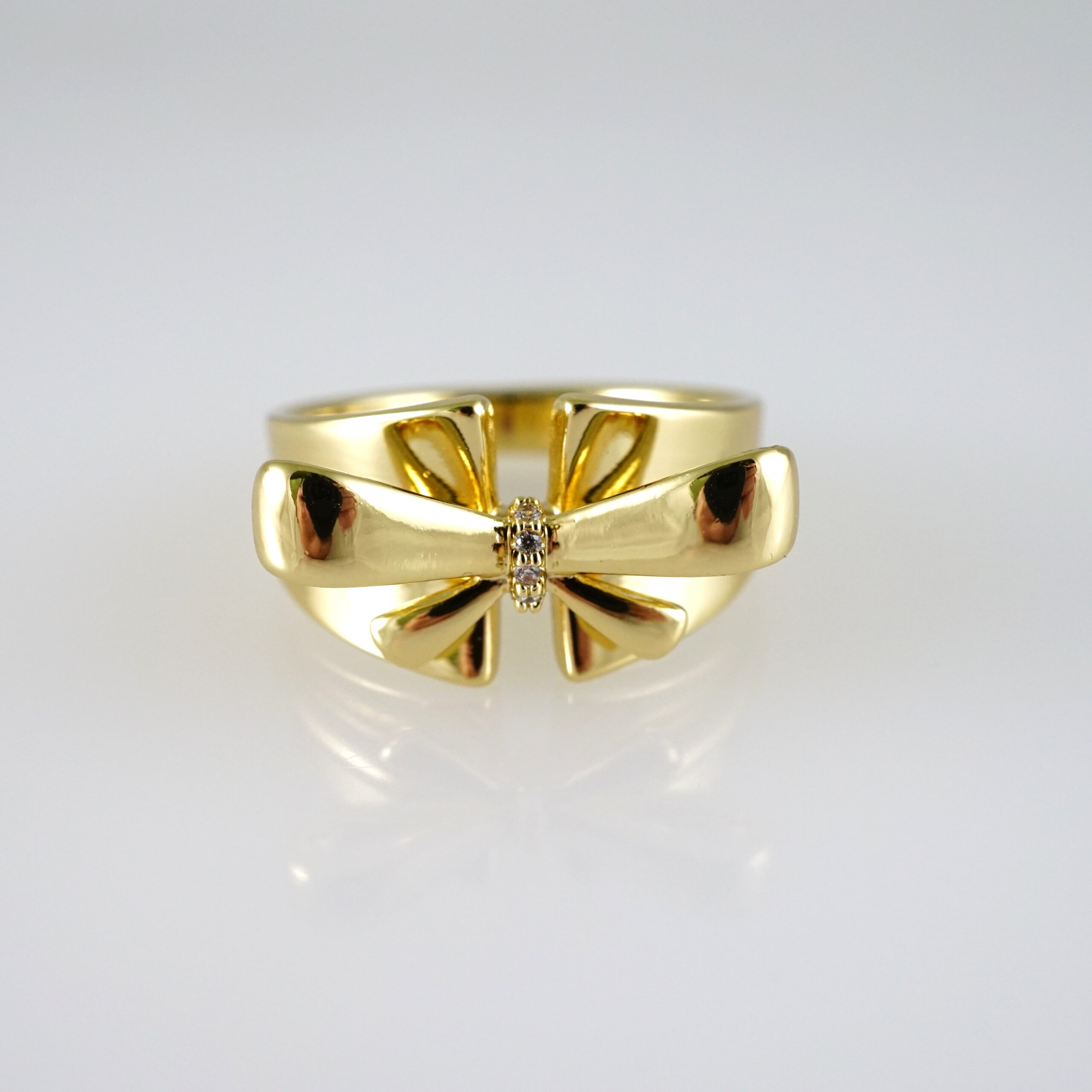 R875 RING - ANILLO - Zircon Stone - 14K Real Color