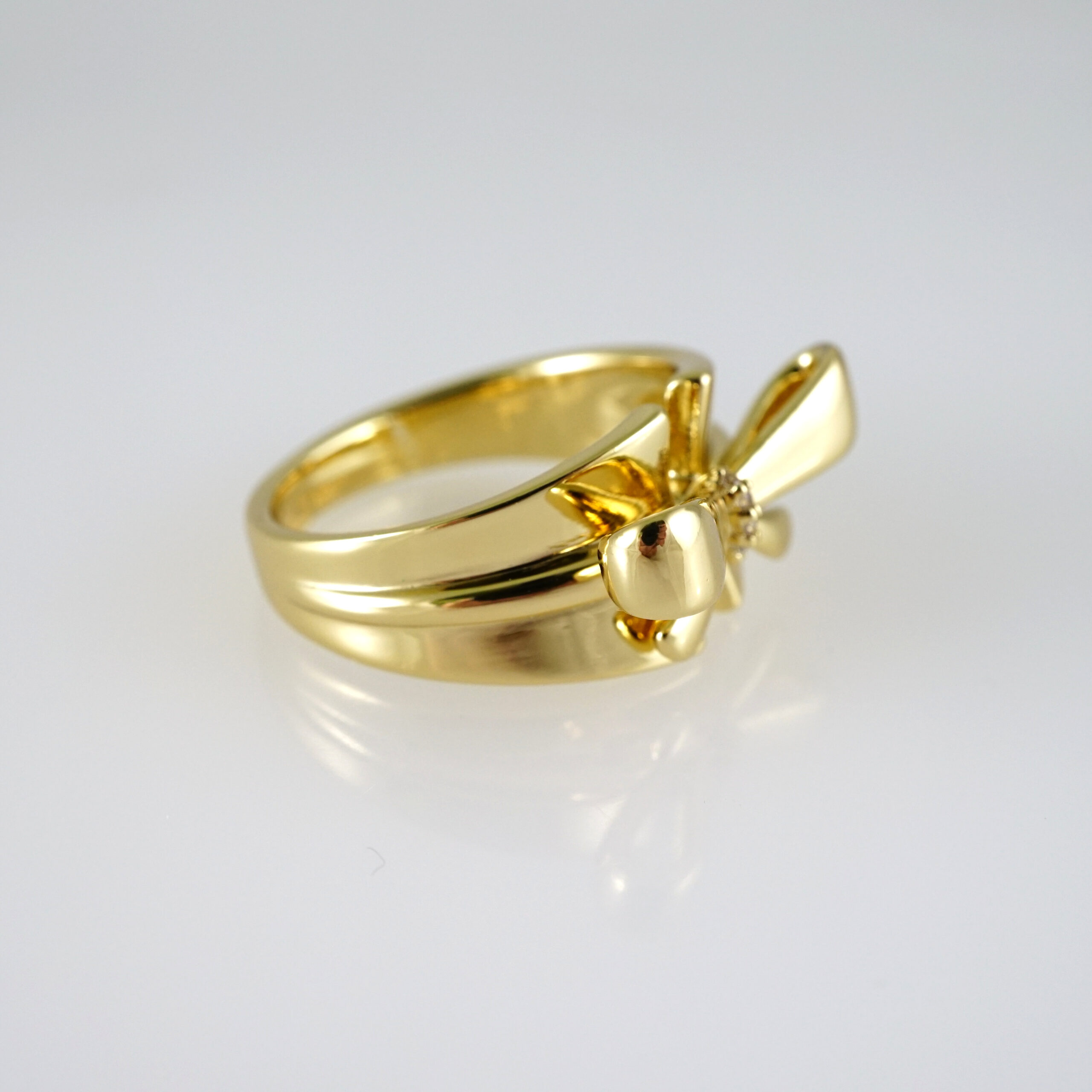 R875 RING - ANILLO - Zircon Stone - 14K Real Color - Image 2
