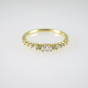 R877 RING - ANILLO - Zircon Stone - 14K Real Color
