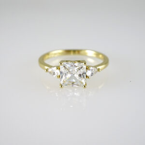 R880 RING - ANILLO - Zircon Stone - 14K Real Color