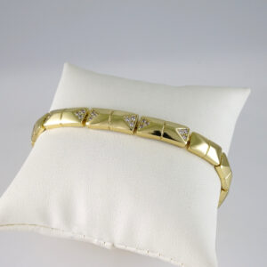 B1807 Bracelet - Pulseras - Zircon Stone - 14K Real Color