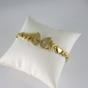 B1808 Bracelet - Pulseras - Zircon Stone - 14K Real Color
