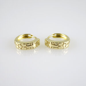 E2753 Earrings - Aretes - Zircon Stone - 14K Real Color