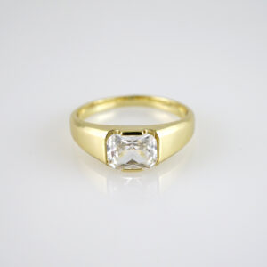 R886 RING - ANILLO - Zircon Stone - 14K Real Color