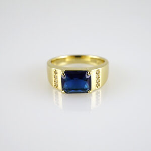 R888 RING - ANILLO - Zircon Stone - 14K Real Color