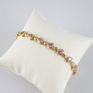 B1815 Bracelet - Pulseras - Zircon Stone - 14K Real Color