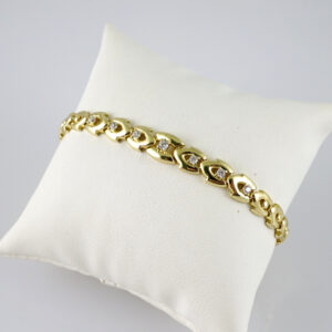 B1818 Bracelet - Pulseras - Zircon Stone - 14K Real Color