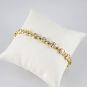 B1819 Bracelet - Pulseras - Zircon Stone - 14K Real Color