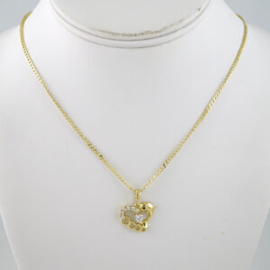 SET1850 Cadenas & Colgantes - Chain - Pendants - Zircon Stone - 14K Real Color