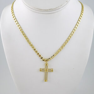 SET1852 Cadenas & Colgantes - Chain - Pendants - Zircon Stone - 14K Real Color