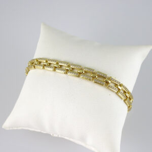 B1822 Bracelet - Pulseras - Zircon Stone - 14K Real Color