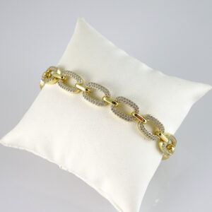 B1824 Bracelet - Pulseras - Zircon Stone - 14K Real Color