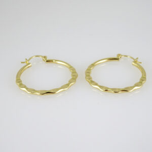E2770 Earrings - Aretes - Zircon Stone - 14K Real Color