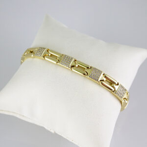 B1833 Bracelet - Pulseras - Zircon Stone - 14K Real Color