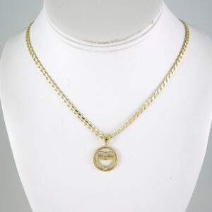 SET1857 Cadenas & Colgantes - Chain - Pendants - Zircon Stone - 14K Real Color