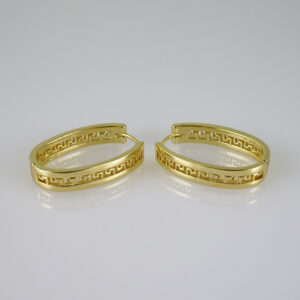 E2778 Earrings - Aretes - Zircon Stone - 14K Real Color