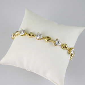 B1840 Bracelet - Pulseras - Zircon Stone - 14K Real Color